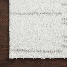 Cargar imagen en el visor de la galería, Bliss Shag Collection BLS-02 White / Grey