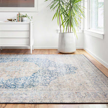 Cargar imagen en el visor de la galería, Layla Collection LAY-07 Blue / Tangerine