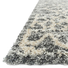 Cargar imagen en el visor de la galería, Quincy Shag Collection QC-02 Graphite / Beige