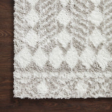 Cargar imagen en el visor de la galería, Bliss Shag Collection BLS-05 Grey / White
