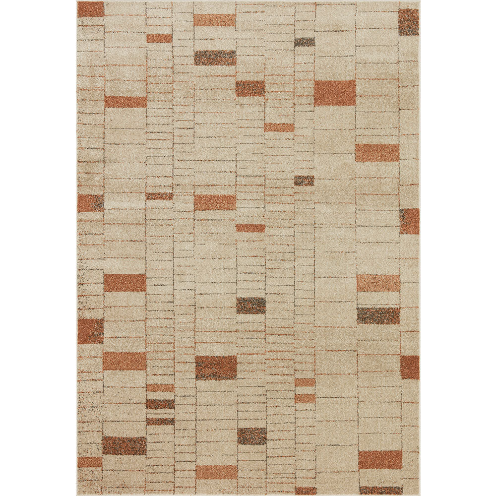 Bowery Collection BOW-02 Tangerine / Taupe