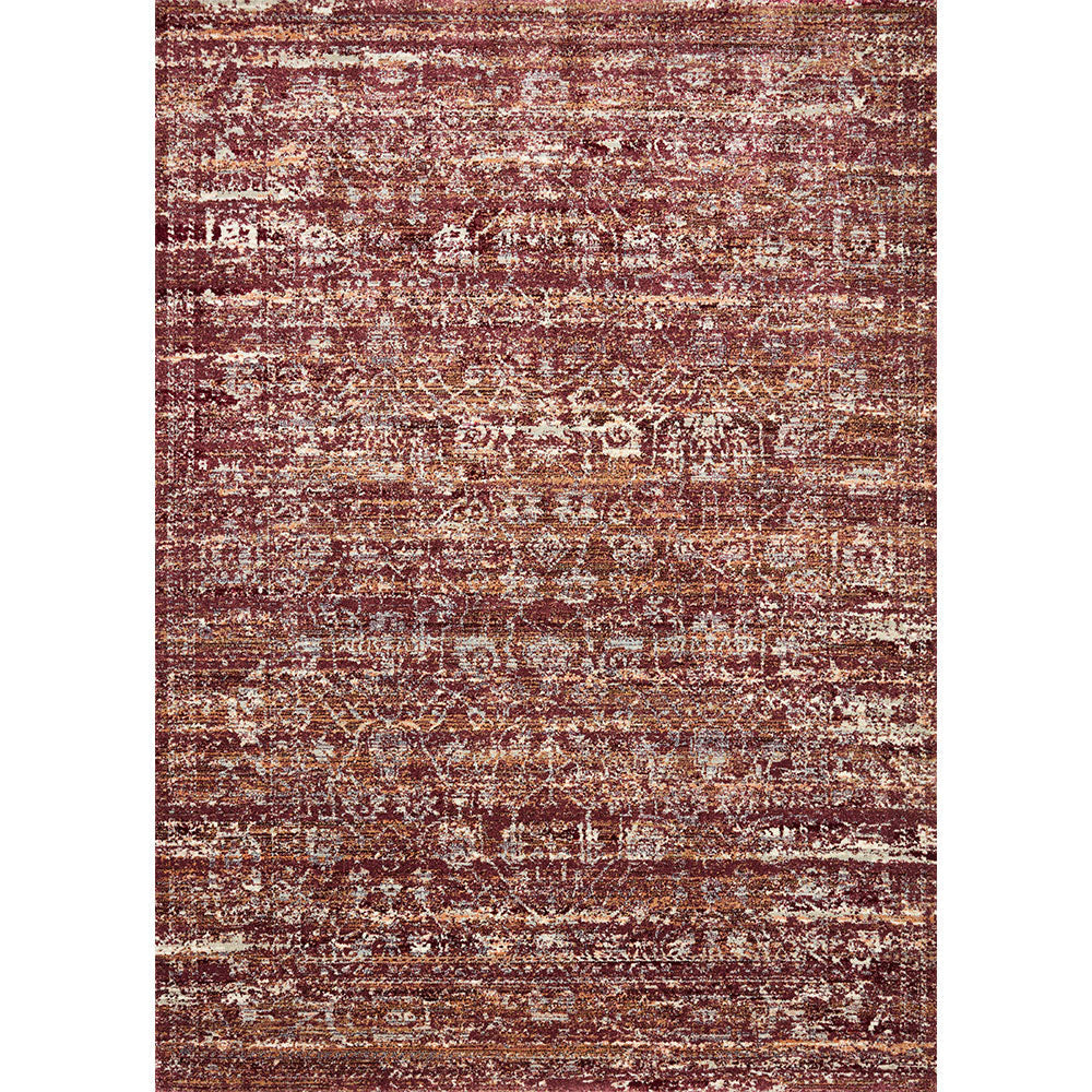 Jasmine Collection JAS-05 Sky / Bordeaux