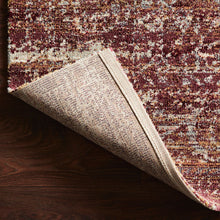 Cargar imagen en el visor de la galería, Jasmine Collection JAS-05 Sky / Bordeaux
