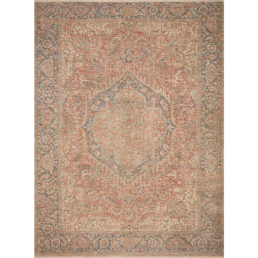 Priya Collection PRY-07 Brick / Navy